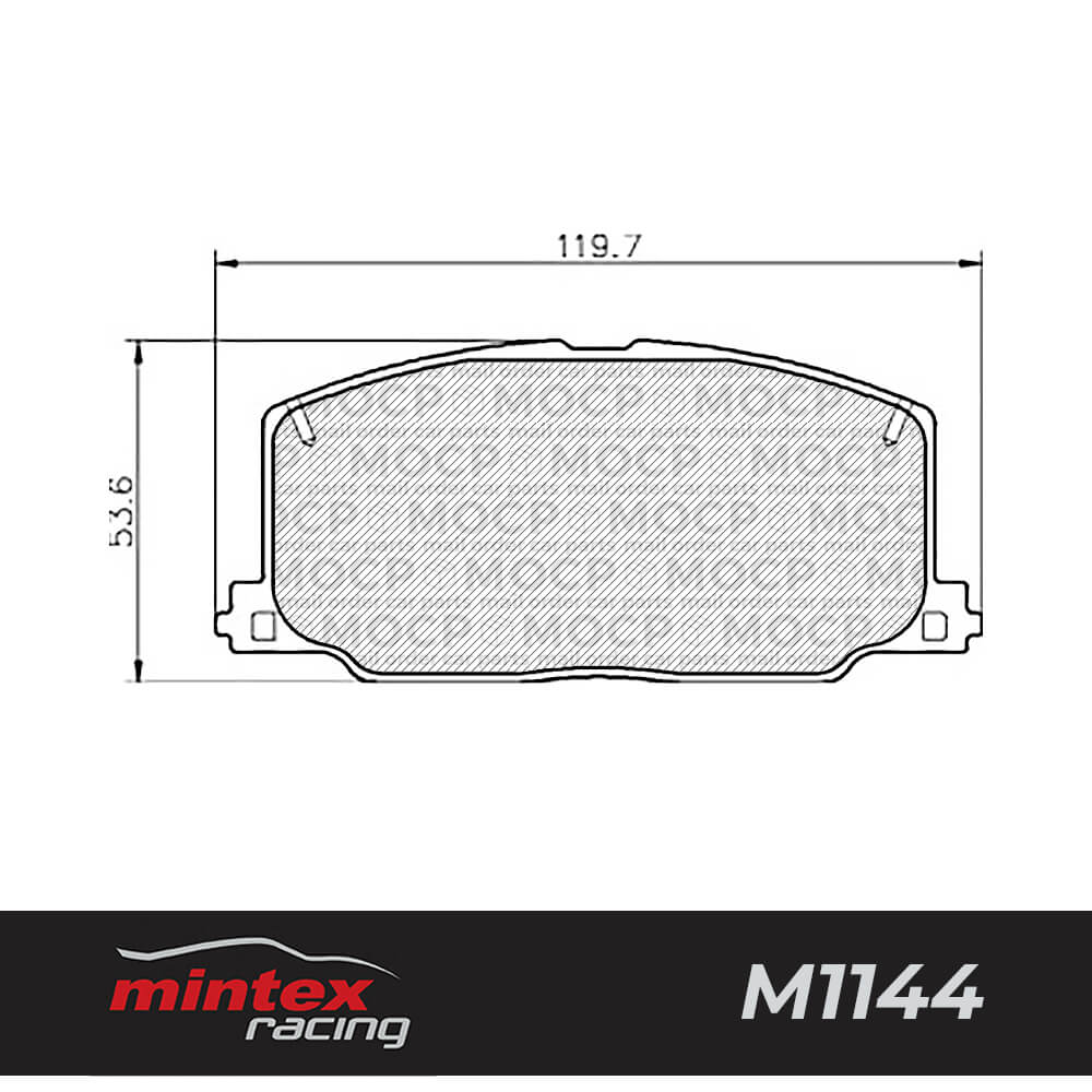 MDB2064 M1144 MINTEX RACING Brake Pad Set disc brake front